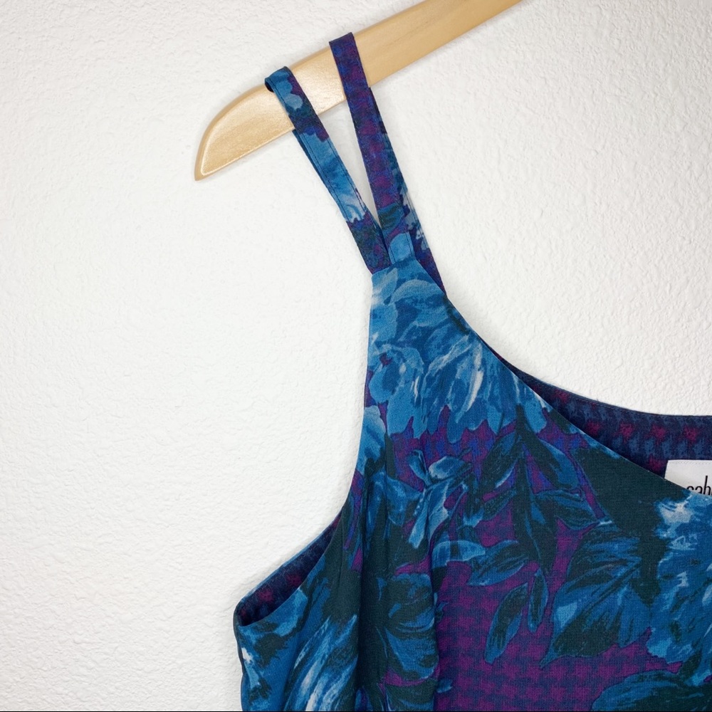 CAbi Blue and Purple Floral Blouse - Picture 4 of 12
